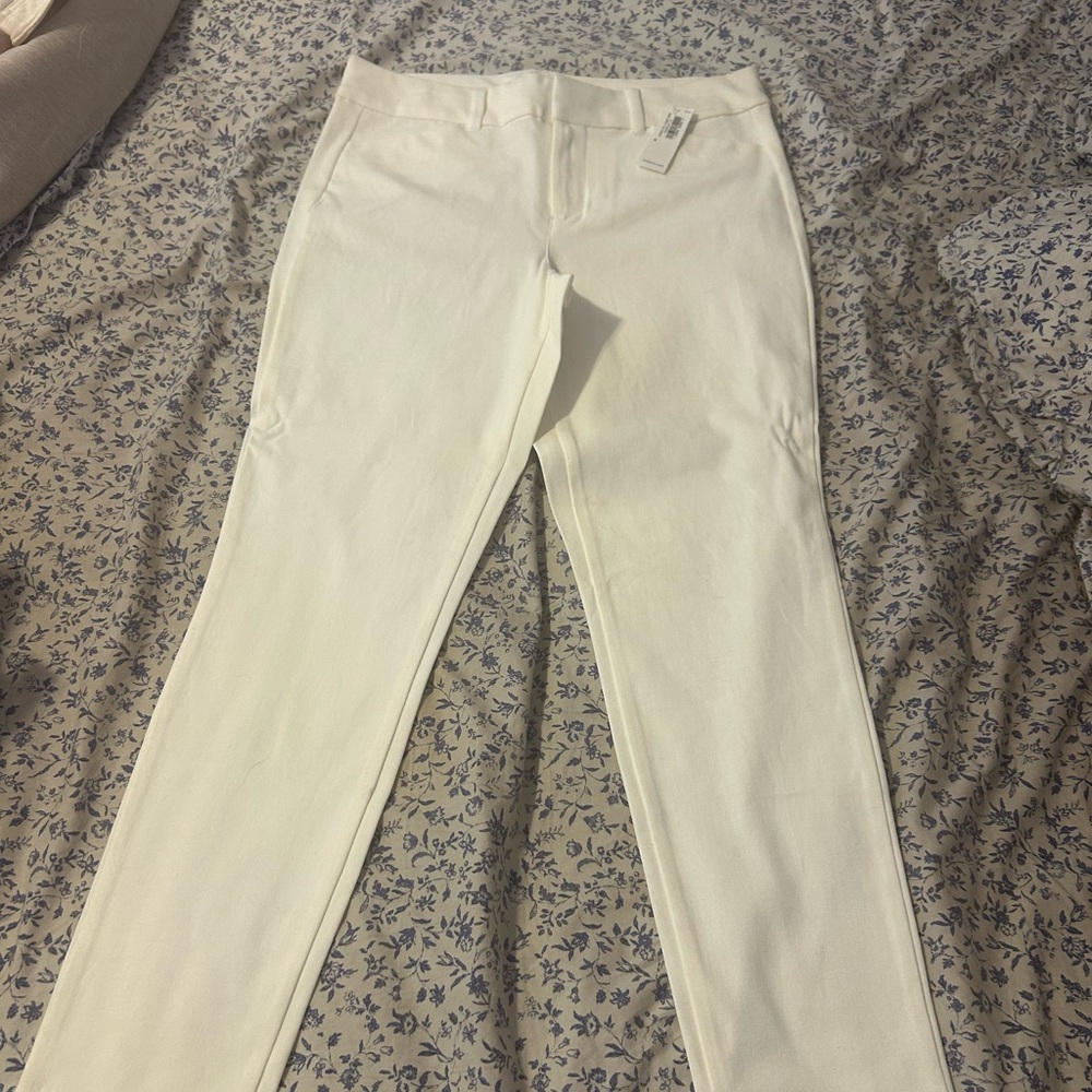 Old Navy Pixie Ankle Stylish Cream Pants